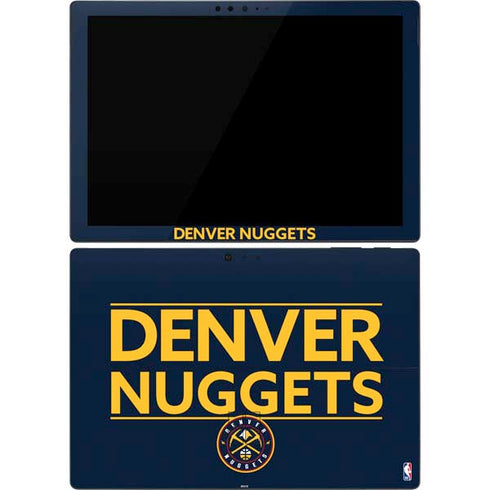 NBA Denver Nuggets Standard - Light Blue Surface Pro 7 Skin