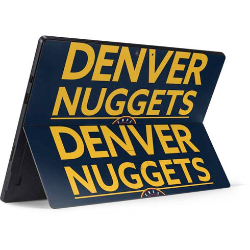 NBA Denver Nuggets Standard - Light Blue Surface Pro 7 Skin