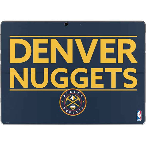 NBA Denver Nuggets Standard - Light Blue Surface Pro 8 Skin