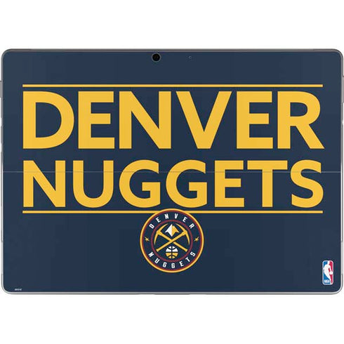 NBA Denver Nuggets Standard - Light Blue Surface Pro 9 Skin