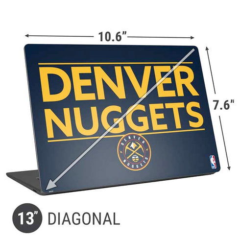 NBA Denver Nuggets Standard - Light Blue Universal Laptop 13in (10.6 x 7.6in) Skin