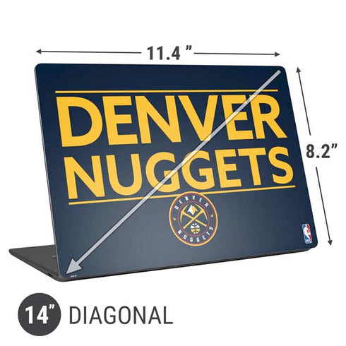 NBA Denver Nuggets Standard - Light Blue Universal Laptop 14in (11.4 x 8.2in) Skin