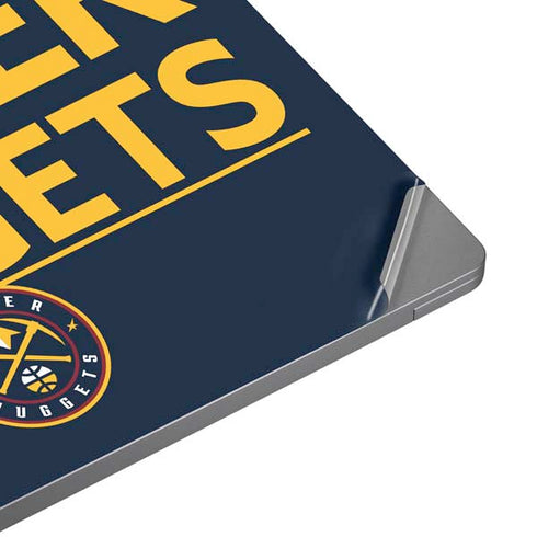 NBA Denver Nuggets Standard - Light Blue Universal Laptop 16in (13 x 9.4in) Skin