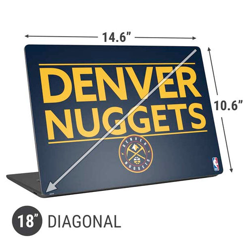 NBA Denver Nuggets Standard - Light Blue Universal Laptop 18in (14.6 x 10.6in) Skin
