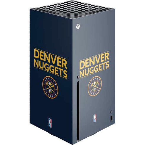 NBA Denver Nuggets Standard - Light Blue Xbox Series X Console Skin