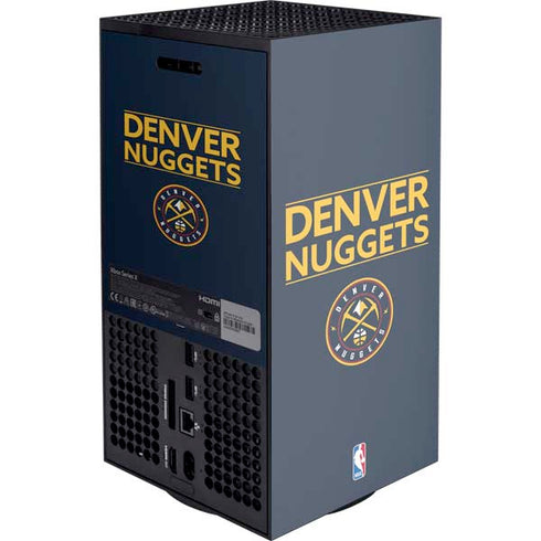 NBA Denver Nuggets Standard - Light Blue Xbox Series X Console Skin