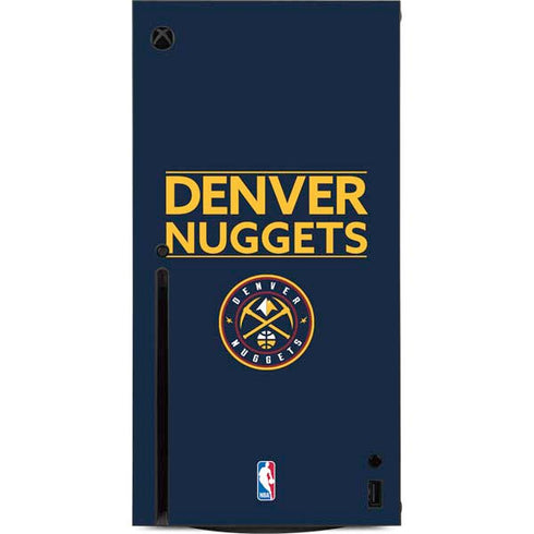 NBA Denver Nuggets Standard - Light Blue Xbox Series X Console Skin