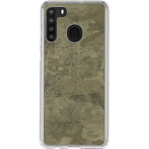 Desert Camo Galaxy A21 Clear Case