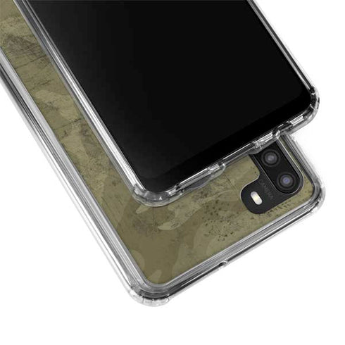Desert Camo Galaxy A21 Clear Case