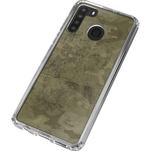 Desert Camo Galaxy A21 Clear Case