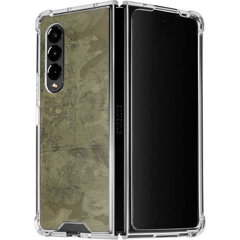 Desert Camo Galaxy Z Fold4 5G Clear Case