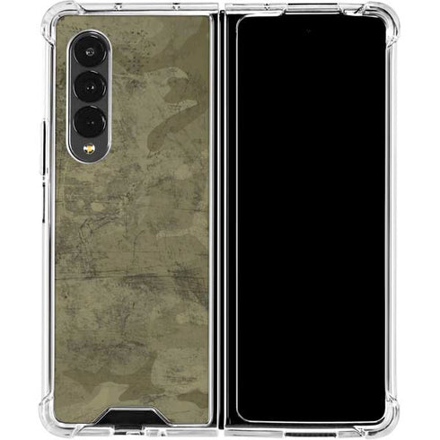 Desert Camo Galaxy Z Fold4 5G Clear Case
