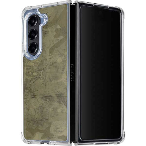 Desert Camo Galaxy Z Fold5 5G Clear Case