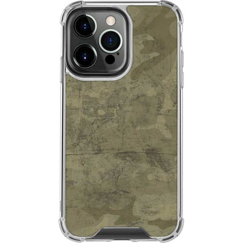 Desert Camo iPhone 14 Pro Clear Case
