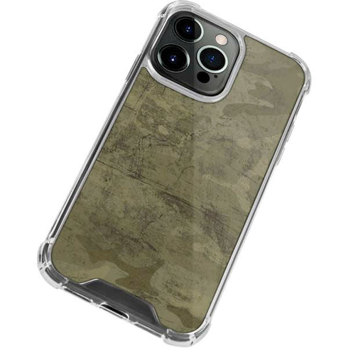 Desert Camo iPhone 15 Pro Clear Case