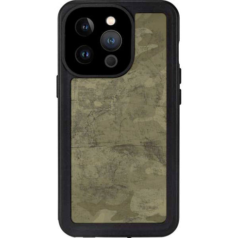 Desert Camo iPhone 14 Pro Waterproof Case