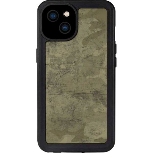 Desert Camo iPhone 15 Plus Waterproof Case