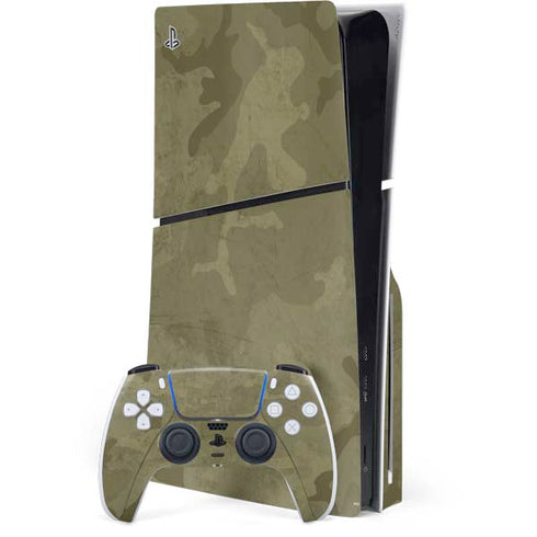 Desert Camo PS5 Slim Disk Bundle Skin