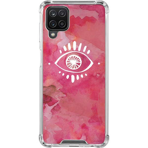 Desert Evil Eye Galaxy A12 Clear Case