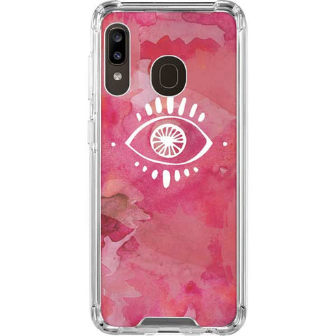 Desert Evil Eye Galaxy A30 Clear Case