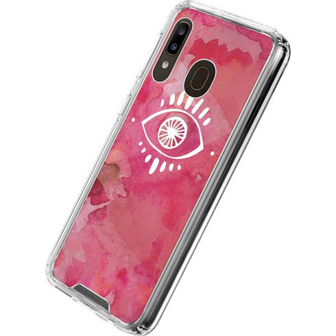 Desert Evil Eye Galaxy A30 Clear Case