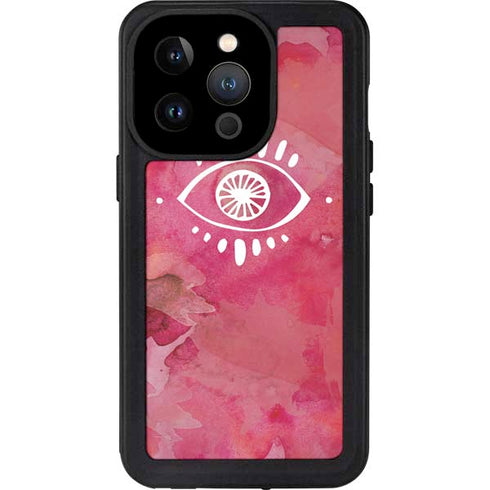 Desert Evil Eye iPhone 14 Pro Waterproof Case