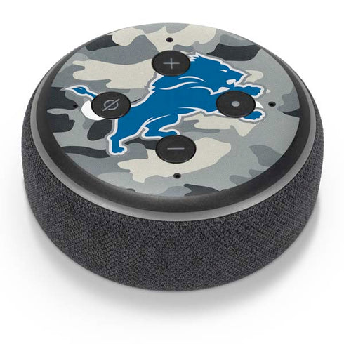 NFL Detriot Lions Camo Amazon Echo Dot Skin