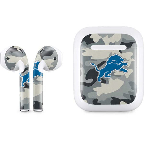 NFL Detriot Lions Camo Apple AirPods Skin