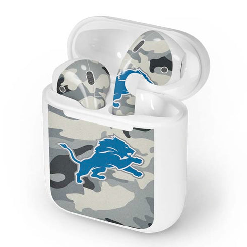 NFL Detriot Lions Camo Apple AirPods Skin
