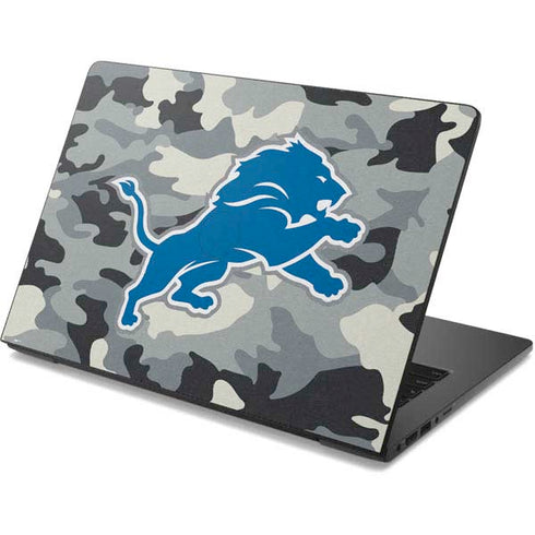 NFL Detriot Lions Camo Dell Chromebook Skin