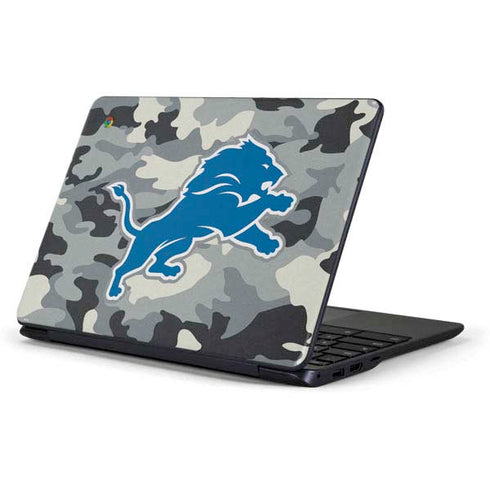 NFL Detriot Lions Camo Samsung Chromebook Skin