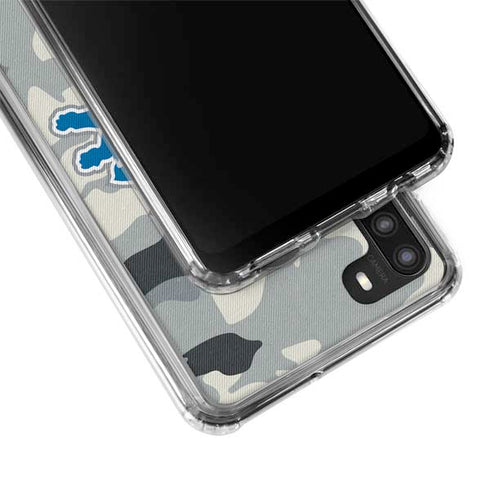 NFL Detriot Lions Camo Galaxy A21 Clear Case