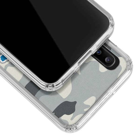 NFL Detriot Lions Camo Galaxy A30 Clear Case
