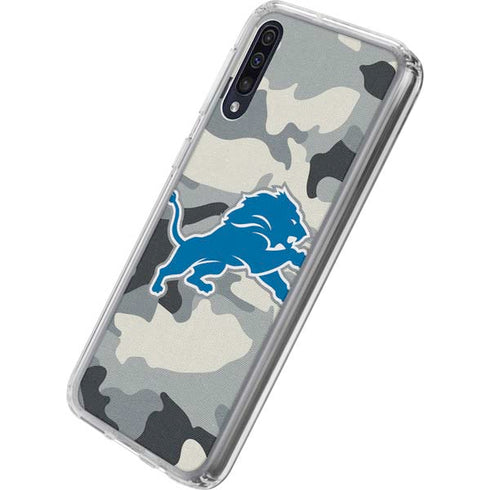 NFL Detriot Lions Camo Galaxy A50 Clear Case