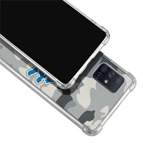 NFL Detriot Lions Camo Galaxy A51 5G Clear Case