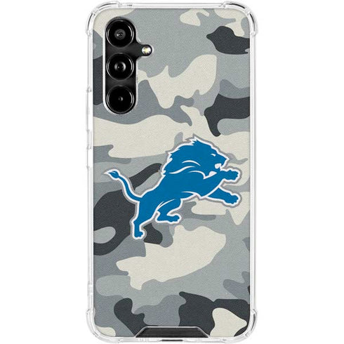 NFL Detriot Lions Camo Galaxy A54 5G Clear Case