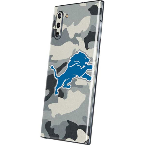 NFL Detriot Lions Camo Galaxy Note 10 Skin