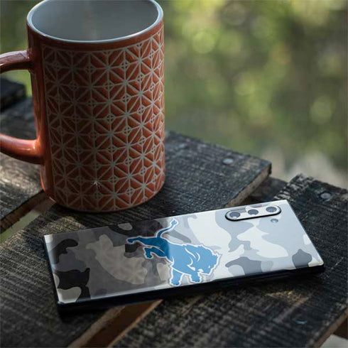 NFL Detriot Lions Camo Galaxy Note 10 Skin