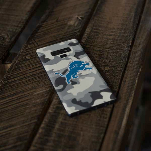 NFL Detriot Lions Camo Galaxy Note 9 Skin