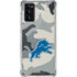 NFL Detriot Lions Camo Galaxy Note20 5G Clear Case