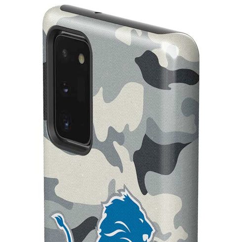 NFL Detriot Lions Camo Galaxy Note20 5G Pro Case