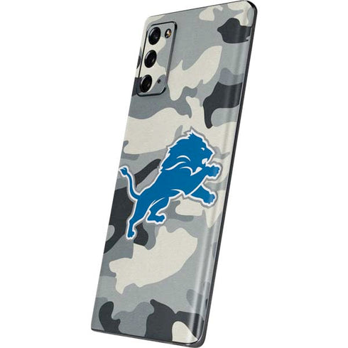 NFL Detriot Lions Camo Galaxy Note20 5G Skin