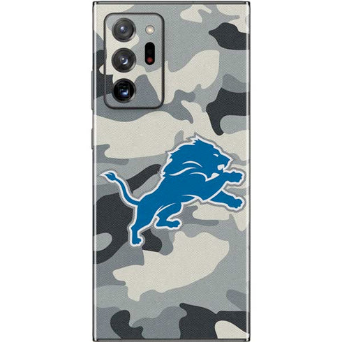 NFL Detriot Lions Camo Galaxy Note20 Ultra 5G Skin