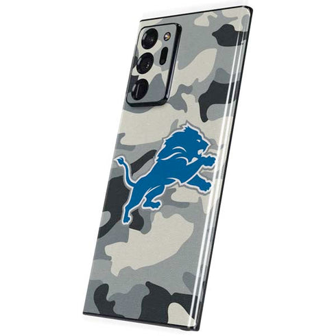 NFL Detriot Lions Camo Galaxy Note20 Ultra 5G Skin