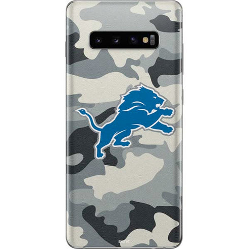 NFL Detriot Lions Camo Galaxy S10 Plus Skin