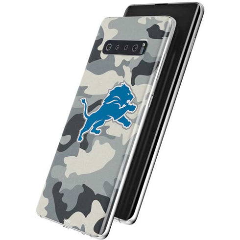 NFL Detriot Lions Camo Galaxy S10 Skin