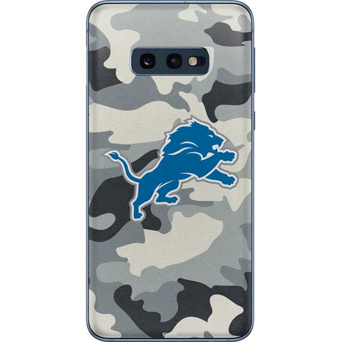 NFL Detriot Lions Camo Galaxy S10e Skin