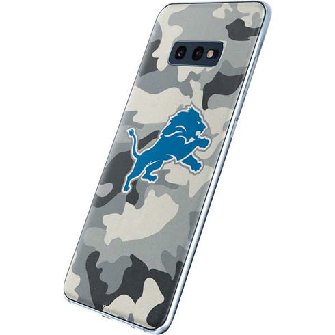 NFL Detriot Lions Camo Galaxy S10e Skin