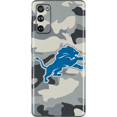 NFL Detriot Lions Camo Galaxy S20 Fan Edition Skin