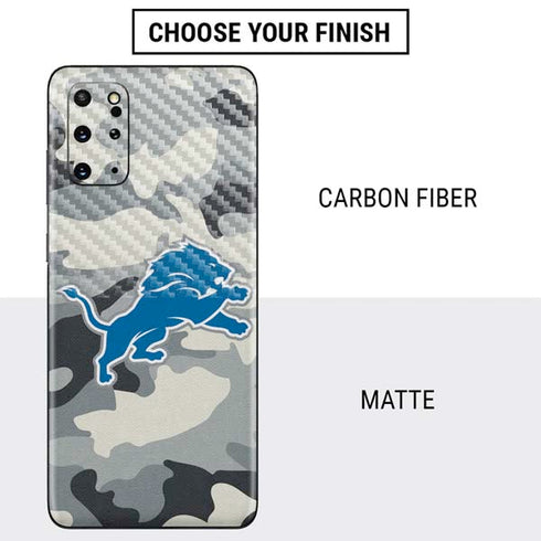NFL Detriot Lions Camo Galaxy S20 Plus Skin